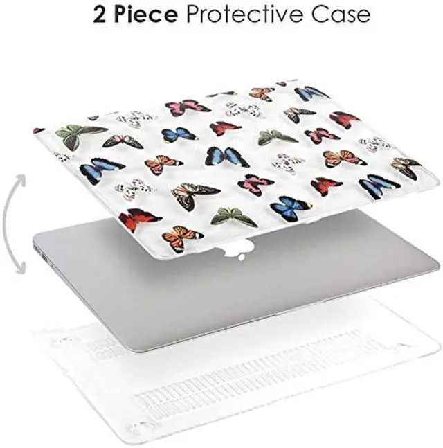 Alt view image 4 of 5 - Velvet Caviar MacBook Air 13 inch Case Butterfly - Fits Model A2179 - Cute Clear Protective Hard Cases with Keyboard Cover