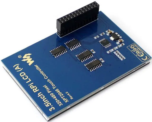 Alt view image 2 of 5 - UeeKKoo 3.5 inch Touch Screen TFT LCD for Raspberry Pi 4B/3B+/3B/2B/Zero/Zero W/Zero WH 480x320 Pixel XPT2046 Controller SPI Interface