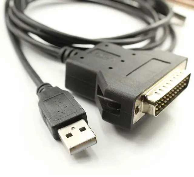 Main image of Usangreen Silabs CP2102 USB RS232 Serial Printer Adapter Cable to DB25 for Bar Code Printer Scanner (180CM)