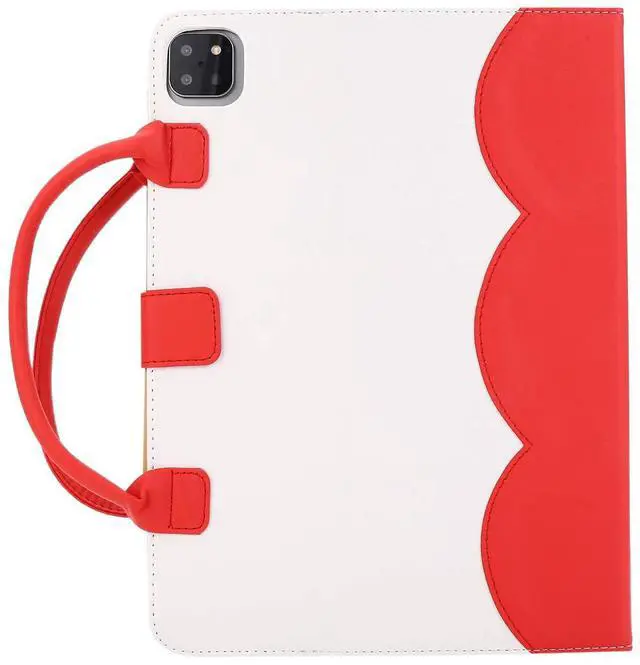 Alt view image 3 of 5 - Handbag Case for iPad Pro 11" (2018-2024) & iPad Air 11 2024 2025/Air 10.9", Techcircle Cute Bowknot Pocket Wallet Folio Stand PU Leather Carrying Case, Auto Sleep/Wake, Red