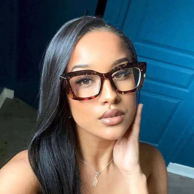 Alt view image 3 of 5 - VOOGLAM Rectangle Blue Light Blocking Glasses for Women Anti UV Eyestrain Eyewear Walburga GOP239668-09