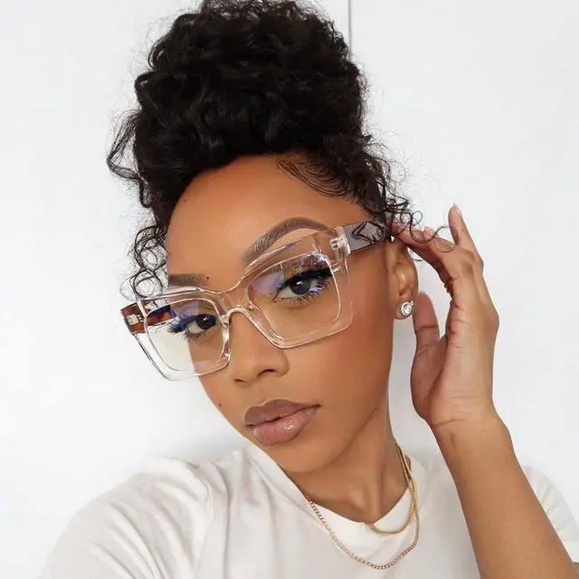 Alt view image 2 of 5 - VOOGLAM Stylish Square Blue Light Reading Glasses For Women Men Anti Eyestrain Dry Eyes Readers Pacheco 1.25 Reading Glasses