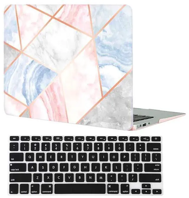 Main image of Velvet Caviar MacBook Pro 13 inch Case Marble - Fits Models A2289, A2251 & A2338 - Cute Protective Hard Cases with Keyboard Cover (Geometric Marble)
