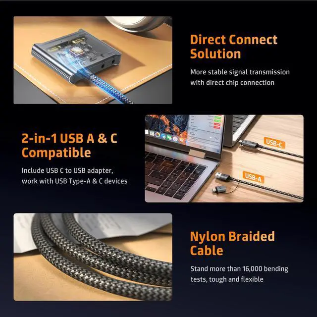 Alt view image 4 of 5 - WARRKY 4K HDMI Capture Card [with Fixed USB 3.0 Cable, 4K Loop Out, No-Latency] 1080P 60FPS Cam Link Video/Audio Capture Device for Streaming, Game Recording, Compatible for Nintendo/PS5/xBox/PC-Gray