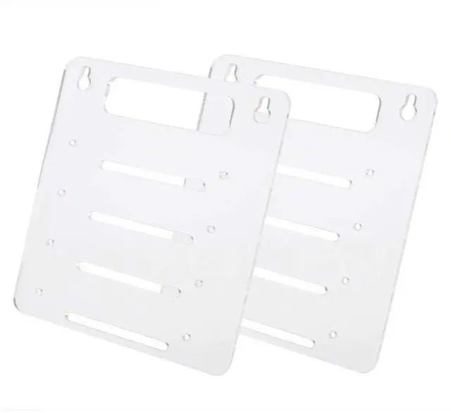 Alt view image 2 of 5 - Wendry Hard Disk Drive Rack,Universal Lightweight Clear Acrylic 4 Layer Hard Disk Drive Rack 3.5 inch HDD Cage Tray for Desktop Computer