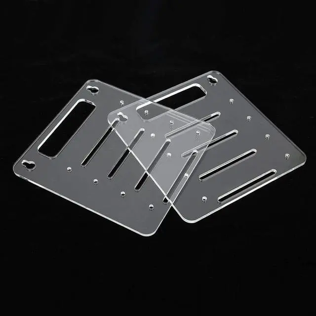 Alt view image 4 of 5 - Wendry Hard Disk Drive Rack,Universal Lightweight Clear Acrylic 4 Layer Hard Disk Drive Rack 3.5 inch HDD Cage Tray for Desktop Computer