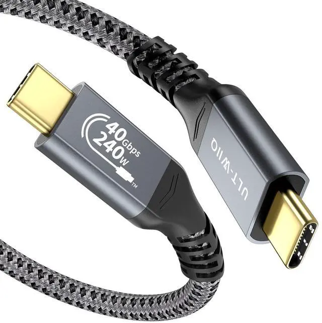 Main image of 6.6FT USB4 Cable for Thunderbolt 4, 240W USB C to USB C Fast Charging, 8K/6K@60Hz Video and Power, PD 3.1 Monitor Display, 40Gbps High Speed Data Transfer, Cable for iPhone 16/Samsung Series