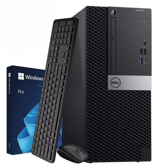 Main image of Dell OptiPlex 5060 Mini Tower | Intel Core i5-8500 | 8GB DDR4 RAM | 128GB SSD + 500GB HDD | Windows 11 Pro | Built-in Wi-Fi | Wireless Keyboard & Mouse | Intel UHD Graphics 630 | Home and Office