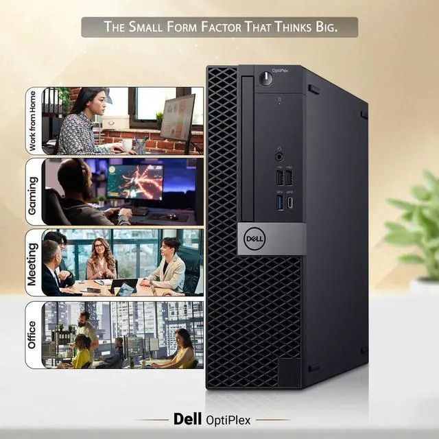 Alt view image 6 of 6 - Dell Gaming Desktop Computer PC, Intel Core i5-9500 3.00GHz, 16GB DDR4 RAM, 1TB SSD, NVIDIA GeForce GTX 1050Ti, 24 Inch LED Monitor, Display Port, HDMI Port, WiFi, RGB Keyboard & Mouse, Windows 11 Pro