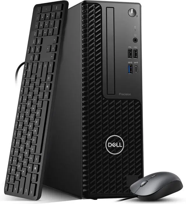 Main image of Dell Precision 3450 Business Desktop Computer PC, Intel Core i7-11700 2.50GHz, 8GB DDR4 RAM, 256GB SSD, Display ports, Intel UHD Graphics 750, Wi-Fi, Keyboard & Mouse, Windows 11 Pro (Refurbished)