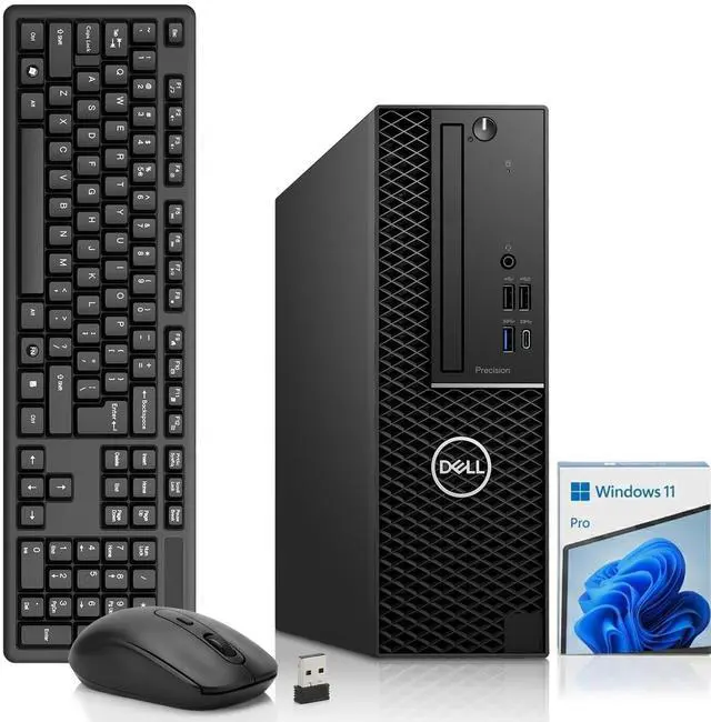 Main image of Dell Precision 3430 Business Desktop Computer PC, Intel Core i7-8700 3.20GHz, 12MB Smart Cache, 16GB DDR4 RAM, 256GB SSD, Display Port, Wireless Keyboard & Mouse, Built-in Wi-Fi, Window 11 Pro