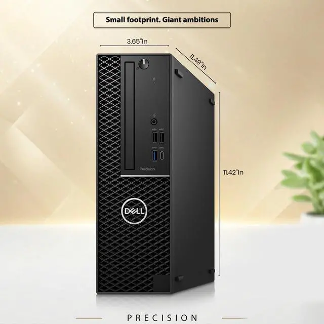 Alt view image 4 of 6 - Dell Precision 3430 Business Desktop Computer PC, Intel Core i7-8700 3.20GHz, 12MB Smart Cache, 16GB DDR4 RAM, 256GB SSD, Display Port, Wireless Keyboard & Mouse, Built-in Wi-Fi, Window 11 Pro