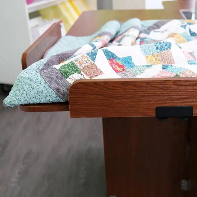 Alt view image 4 of 4 - Arrow Sewing Christa's Quilt Catchers Sewing Cabinet Accessories, Prevents Quilt Slippage, Low Profile, Set of 2, Compatible with All Major Cabinets - Teak