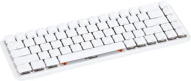 Alt view image 4 of 7 - Fnatic STREAK65 LP | White | Compact RGB Gaming Mechanical Keyboard Speed Switches | PBT Doubleshot Keycaps | 65% Layout (60 65 Percent) Low Profile Esports Keyboard (US ANSI Layout, QWERTY)
