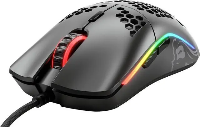 Alt view image 3 of 7 - Glorious Model O- (Minus) Compact Wired Gaming Mouse - 58g Superlight Honeycomb Design, RGB, Pixart 3360 Sensor, Ambidextrous, Omron Switches - Matte Black