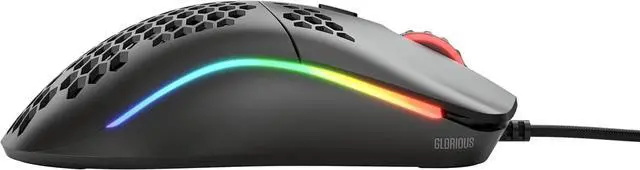 Alt view image 5 of 7 - Glorious Model O- (Minus) Compact Wired Gaming Mouse - 58g Superlight Honeycomb Design, RGB, Pixart 3360 Sensor, Ambidextrous, Omron Switches - Matte Black