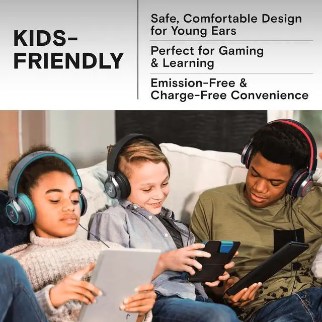 Alt view image 4 of 7 - ARTIX CL750 Wired Headphones with Mic & Volume Control  Noise Isolating On-Ear Headphones for Computer and Laptop Wired, Plug in Corded Headphone Over Ear with Wire (Foldable, Aux Jack 3.5mm)