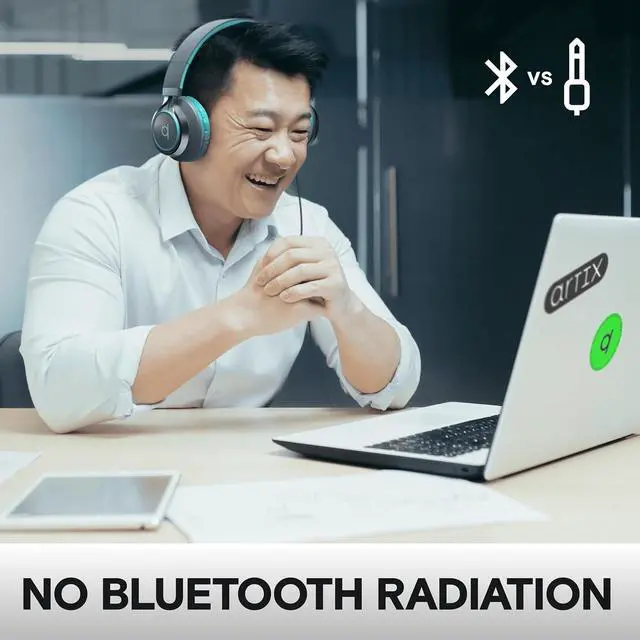 Alt view image 6 of 7 - ARTIX CL750 Wired Headphones with Mic & Volume Control  Noise Isolating On-Ear Headphones for Computer and Laptop Wired, Plug in Corded Headphone Over Ear with Wire (Foldable, Aux Jack 3.5mm)