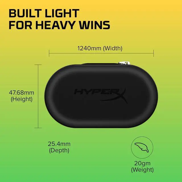 Alt view image 7 of 7 - HyperX Cloud Earbuds II  14mm Drivers, Four Eartips, Hard-Shell Carrying Case, Low-Profile 90° Plug, 3.5mm Plug, Built-in Microphone, Multi-Function Button, PC, Mobile, Nintendo Switch  Red