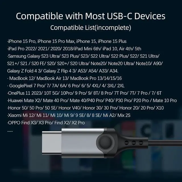 Alt view image 6 of 7 - USB C Headphones for iPhone 17 16 15 Pro iPad Pro, USB Type C Earphones USB C Wired Earbuds Microphone Volume Control for Samsung S25 S24 Ultra S23 S22 S21 Note20 A54, Pixel 9 8 7 6 6a 5 4,OnePlus9