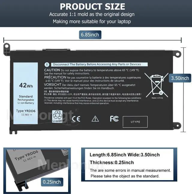 Alt view image 4 of 7 - 11.55V 42Wh B31N1912 C31N1912 Laptop Battery Replacement for ASUS VivoBook asus 14 E410M E410MA L410M L410MA E410KA F414MA E510MA E510KA L510MA R522MA L410MA L410MA-BV058TS L510ma-wb04 E510KA-EJ033TS