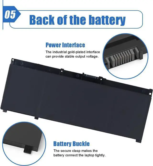 Alt view image 6 of 6 - Dentsing SR04XL SR03XL 917724-855 Laptop Battery Replace for HP Omen 15 15-CE0XX 15-DC0XX 15-CE198WM 15-CE015DX Pavilion 15-CB0XX 15-CB041NR 15-CX0056WM Series l08855-855