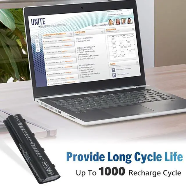 Alt view image 4 of 5 - 593553-001 593554-001 MU06 MU09 Extended Laptop Battery for HP Pavilion G6 G7 G62 G72 G4 / 2000 Notebook PC / DV6 DV7 DM4 / Compaq Presario CQ32 CQ42 CQ43 CQ56 CQ57 CQ62 CQ72[10.8V 5200mAh 6Cell]