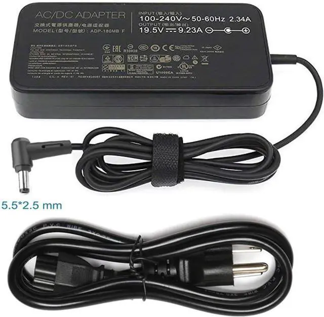 Alt view image 5 of 6 - ADP-180MB F 19.5V 9.23A 180W 5.5X2.5mm AC Adapter Laptop Charger for Asus G751J G751JL G751JM ZX50J ZX50JX G750JM G750JS G750JW G750JX N56VB