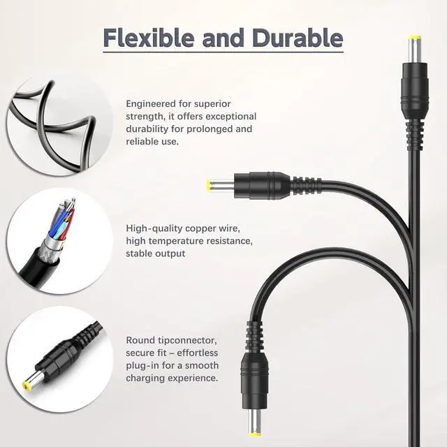 Alt view image 5 of 7 - 65W Charger for Acer Aspire 5 3 Series; Aspire A515-43, A515-51, A514-52, A515-54, A315-41, A315-53, A114-32, A315-51, A315-32, A115-31, A115-32, A114-32, A315-21, A315-31 Laptop Power Adapter