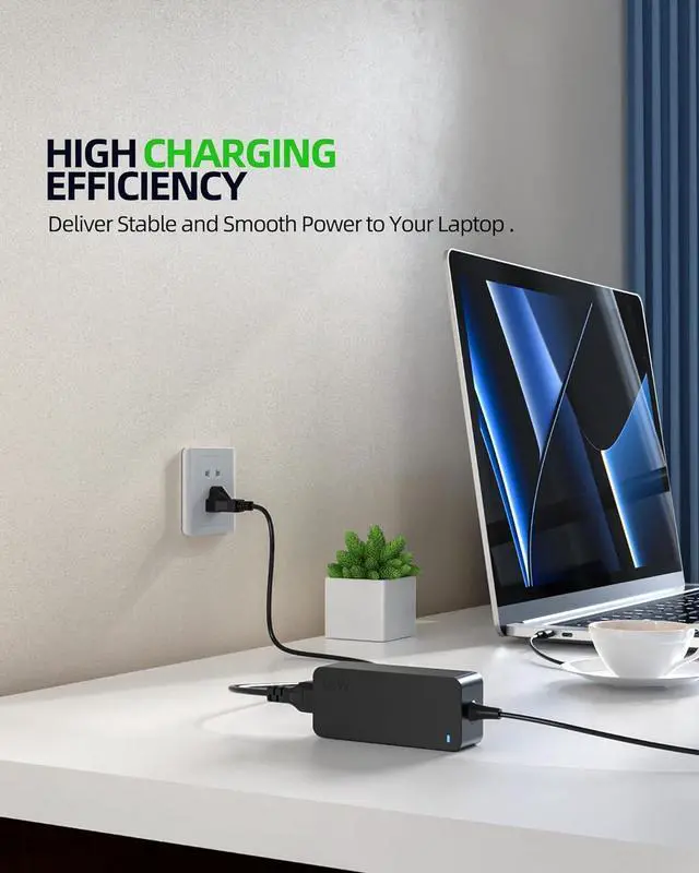 Alt view image 6 of 6 - Fast Charger Fit for Lenovo ThinkPad T14 T14s E14 E15 L14 L15 T15 P14s P15s P16s, T480 T490 T490s T580 T480s, Yoga 7i 9i 6 7 9, X1 Carbon Gen 7-10, T590 T495 E580 E590, 65W 45W USB-C Laptop Adapter
