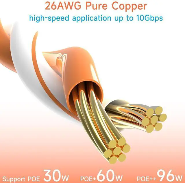 Alt view image 5 of 6 - Cat6 Ethernet Patch Cable 6 ft (10 Pack), Cat6 Patch Cable for Data Centers, Cat 6 Cable 10G, Network Patch Cables for Home and Enterprise Network -Black