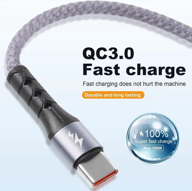 Alt view image 5 of 7 - Multi USB C Cable Fast Charging [4FT/2 Pack] QC 3.0(3A) USB C Splitter Cable 4 in 1 Charger Cord with 4 Type C Ports for iPhone 16/15 Series iPad Air/Pro  Galaxy S25 S24 Pixel PS5