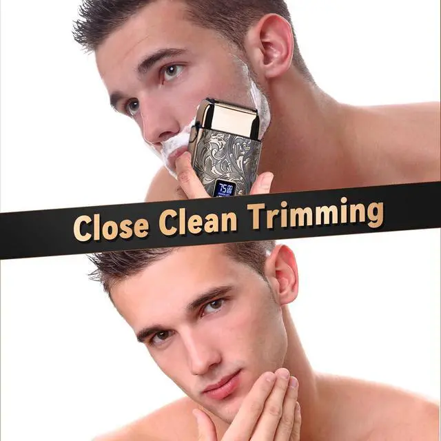 Alt view image 6 of 6 - Ufree Close Shave Electric Foil Shavers for Men, 3-Speed Electric Razor, Bald Head Shavers, Face Shaving Beard Trimmer with LCD Display, Gifts for Men