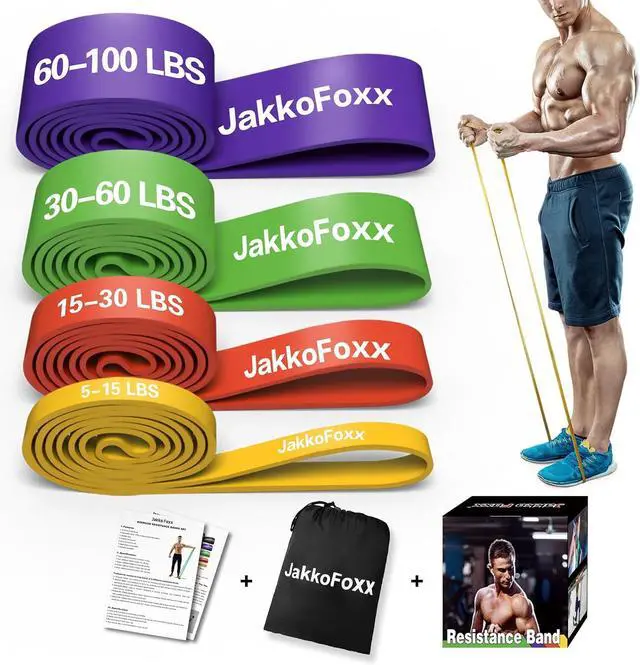 Main image of Resistance Bands,Pull Up Bands,Stretching Assist Bands Set for Men & WomenPortable Exercise, Muscle Training,Physical Therapy,Exercise Workout Bands for Working Out