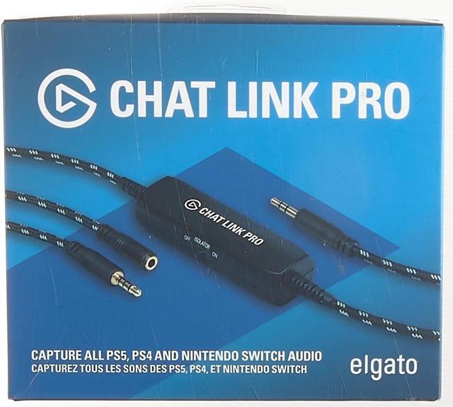 Alt view image 6 of 7 - Elgato Chat Link Pro - Audio Adapter, for PS5, PS4, Nintendo Switch, Capture Voice Chat, Gameplay Sound, Extra Long Cable, Black