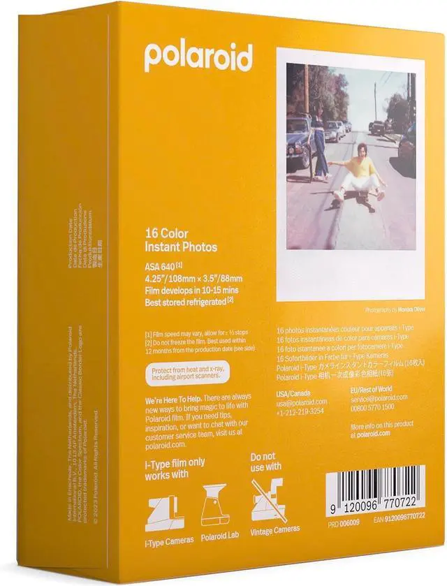 Alt view image 4 of 7 - Polaroid Instant Color Film for i-Type Cameras 2 Pack of 8 Instant Photos (16 Total) Bundle with a Cleaning Cloth