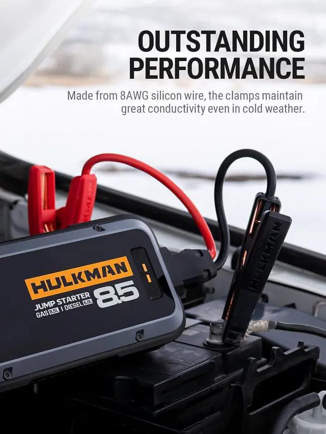 Alt view image 4 of 6 - Hulkman Alpha Booster Clamps Exclusively Designed for Alpha Series, Alpha 85, Alpha 85S and Alpha Pro Series Jump Starter
