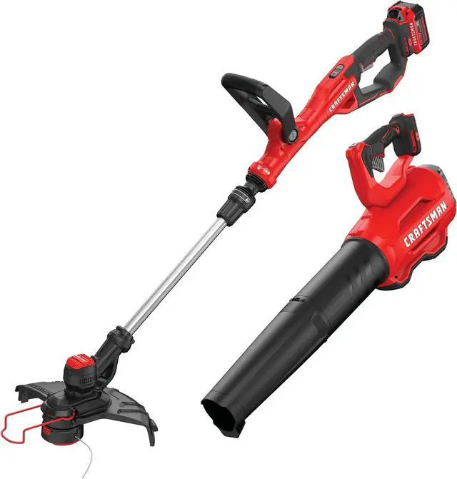Main image of CRAFTSMAN V20 String Trimmer and Leaf Blower Combo Kit, Cordless (CMCK297M1)
