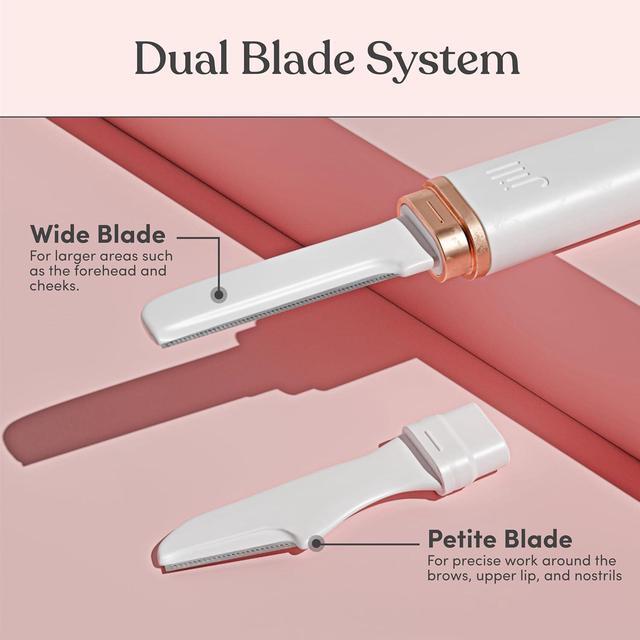 Alt view image 4 of 7 - Jill Dermaplane Razor Trial Kit | Facial Hair Removal Dermaplaning Kit Includes 1 Shave Wand, 2 Dermaplane Razors & Cleaning Cloth | Pre-Shave Magic Spray & Wipes Not Included