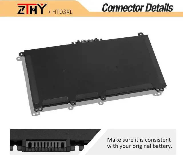 Alt view image 4 of 7 - HT03XL Battery Replacement for HP Pavilion 14-CE 14-CF 14-CK 14-CM 14-DF 14-DH 14-DQ 14Q-CY 14S-CF 14S-DQ 14-FQ 15-CS 15-CW 15-DA 15-DW 14-ce0xxx 14-cf0xxx 14-cm0xxx 14-dh0xxx 14-dk0xxx 14-dq0xxx
