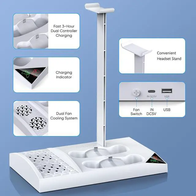 Alt view image 2 of 7 - Cooling Fan Stand for Xbox Series S Console