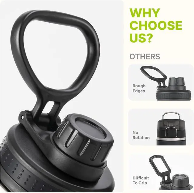 Alt view image 3 of 7 - Kids Insulated Water Bottle-16 oz Stainless Steel Vacuum Wide Mouth Sports Flask with Silicone Boot-Reusable Metal Leak Proof Travel Water Bottle for Girls Boys, BPA-Free(Sky Blue)