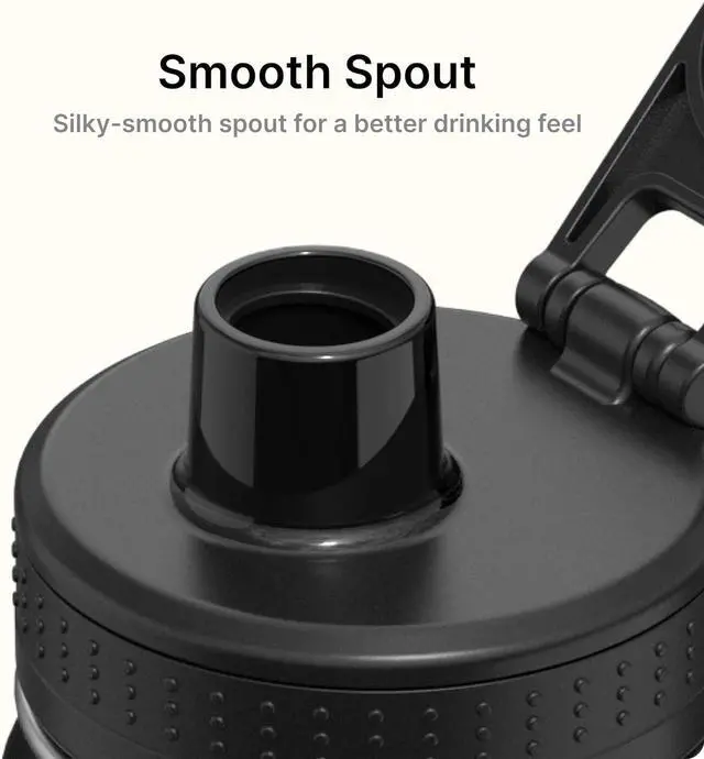 Alt view image 5 of 7 - Kids Insulated Water Bottle-16 oz Stainless Steel Vacuum Wide Mouth Sports Flask with Silicone Boot-Reusable Metal Leak Proof Travel Water Bottle for Girls Boys, BPA-Free(Black)