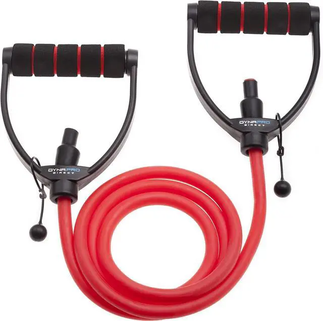 Main image of DYNAPRO Exercise Resistance Bands, Adjustable Length, Comfort Handles, Professional Quality, Anti-Snap. Great for Workouts, Physical Therapy, Yoga