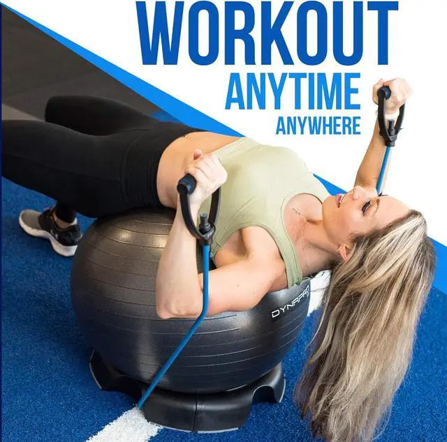 Alt view image 7 of 7 - DYNAPRO Exercise Resistance Bands, Adjustable Length, Comfort Handles, Professional Quality, Anti-Snap. Great for Workouts, Physical Therapy, Yoga