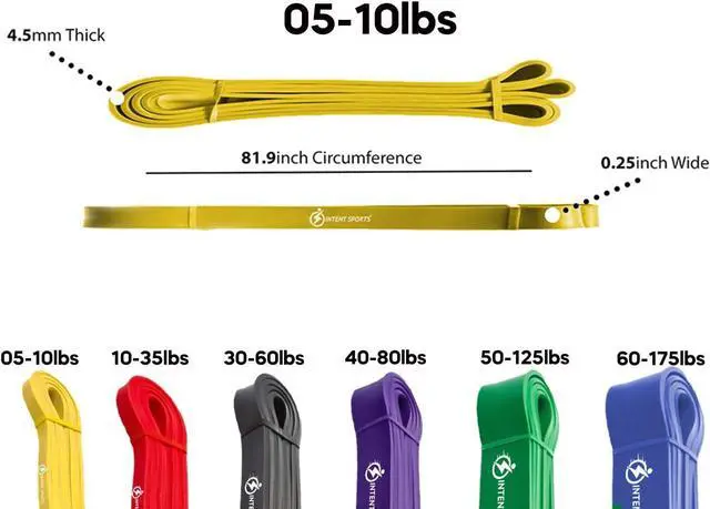 Alt view image 3 of 7 - INTENT SPORTS Pull Up Assist Bands  Assistance and Resistance Bands for Pull-Up, Fitness, Body Stretching, Mobility Work, Weightlifting, Heavy Duty - Single/Set  Exercise Videos - eBook!