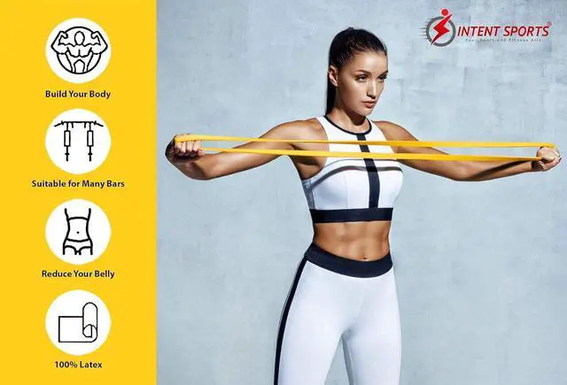 Alt view image 5 of 7 - INTENT SPORTS Pull Up Assist Bands  Assistance and Resistance Bands for Pull-Up, Fitness, Body Stretching, Mobility Work, Weightlifting, Heavy Duty - Single/Set  Exercise Videos - eBook!