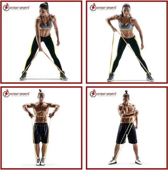 Alt view image 6 of 7 - INTENT SPORTS Pull Up Assist Bands  Assistance and Resistance Bands for Pull-Up, Fitness, Body Stretching, Mobility Work, Weightlifting, Heavy Duty - Single/Set  Exercise Videos - eBook!