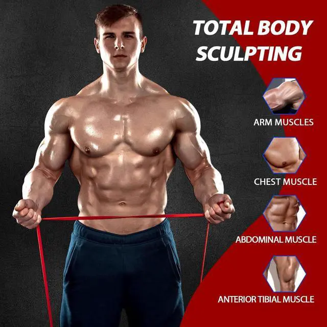 Alt view image 2 of 6 - LEEKEY Resistance Bands Set for Pull-Up Assistance & Full-Body Training, Multi-Level Exercise Bands with Bag for Home Workouts, Physical Therapy, Strength Training (Men/Women)