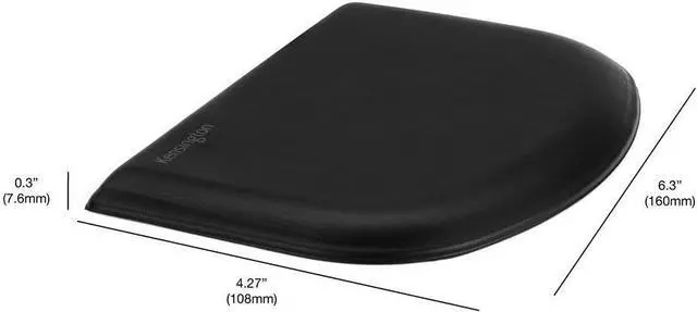 Alt view image 2 of 7 - Kensington ErgoSoft Wrist Rest for Slim Mouse/Trackpad, Black (K52803WW)